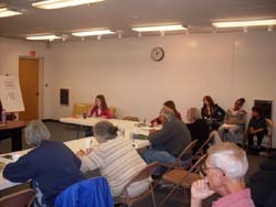 Beckie Weinheimer in Presqueisle, Maine for an author talk on July 7, 2009
